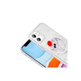 Zipax Apple İphone 11 İle Uyumlu Kılıf Soft Silikon Mgsafe Özellikli Kapak Zr Folk Kırmızı