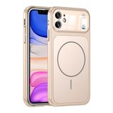 Zipax Apple iPhone 11 Uyumlu Kılıf, M-Safe Şarj Özellikli, Kamera Korumalı, Kahverengi