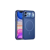 Zipax Apple iPhone 11 Uyumlu Kılıf, M-Safe Şarj Özellikli, Kamera Korumalı, Lacivert