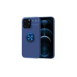 Zipax Apple İphone 13 Pro İle Uyumlu Kılıf Ravel Yüzüklü Silikon Kapak Mavi