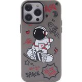 Zipax Apple iPhone 13 Pro Kılıf Prada Desenli Silikon Kapak