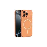 Zipax Apple iPhone 13 Pro Max ile Uyumlu Kılıf, M-Safe Şarj Özellikli, Kamera Korumalı, Turuncu