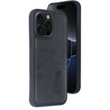 Zipax Apple İphone 14 Pro Max İle Uyumlu Kılıf Kartlıklı Silikon Kapak Azn Sara Siyah
