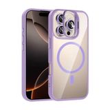 Zipax Apple iPhone 14 Pro Max ile Uyumlu Kılıf, MagSafe Şarj Özellikli, Lensli Stand, Lila
