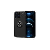 Zipax Apple İphone 14 Pro Max İle Uyumlu Kılıf Ravel Yüzüklü Silikon Kapak Siyah