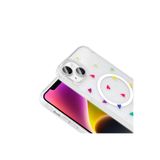 Zipax Apple İphone 15 İle Uyumlu Kılıf Soft Silikon Mgsafe Özellikli Kapak Zr Folk Sarı