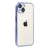 Zipax Apple iPhone 15 ile Uyumlu Silikon Kılıf, Lazer Lensli Kamera Korumalı, Mavi