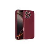 Zipax Apple İphone 15 Pro Max İle Uyumlu Kılıf Kamera Korumalı Gizli Kartlık Hazneli Zr Vitra Mürdüm