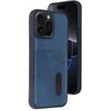 Zipax Apple İphone 15 Pro Max İle Uyumlu Kılıf Kartlıklı Silikon Kapak Azn Sara Lacivert