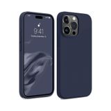 Zipax Apple İphone 15 Pro Max İle Uyumlu Kılıf Soft Silikon Kapak Azn First Lacivert