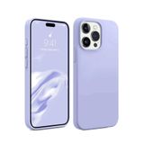 Zipax Apple İphone 15 Pro Max İle Uyumlu Kılıf Soft Silikon Kapak Azn First Lila