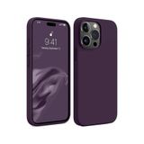 Zipax Apple İphone 15 Pro Max İle Uyumlu Kılıf Soft Silikon Kapak Azn First Mor