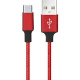 Zipax Apple iPhone 15 Pro Şarj Kablosu Type C 2.4A Hasırlı - Gr-D2 - GR-D2TKKırmızı
