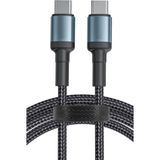 Zipax Apple iPhone 15 Şarj Kablosu 2metre 60W Pd-Type C Hızlı Şarj - YSD-CA79Siyah