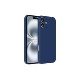 Zipax Apple İphone 16 İle Uyumlu Kılıf Kamera Korumalı Gizli Kartlık Hazneli Zr Vitra Lacivert