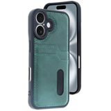 Zipax Apple İphone 16 İle Uyumlu Kılıf Kartlıklı Silikon Kapak Azn Sara Yeşil