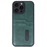 Zipax Apple İphone 16 Pro İle Uyumlu Kılıf Kartlıklı Silikon Kapak Azn Sara Kahverengi