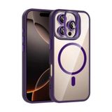 Zipax Apple iPhone 16 Pro ile Uyumlu Kılıf, MagSafe Şarj Özellikli, Lensli Stand, Mor