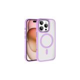 Zipax Apple İphone 16 Pro Max İçin Magsafe İle Uyumlu Kılıf Wireless Şarj Özellikli Krom Silikon Kapak Zr Pembe