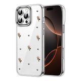 Zipax Apple İphone 16 Pro Max İle Uyumlu Kılıf Desenli Silikon Kapak Azn Fiyonk Pembe
