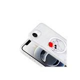 Zipax Apple İphone 16E İle Uyumlu Kılıf Soft Silikon Mgsafe Özellikli Kapak Zr Folk Kırmızı