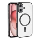 Zipax Apple iPhone 17 Uyumlu Kılıf, M-Safe Şarj Özellikli, Magneticsafe Seri, Ultra Şeffaf, Siyah