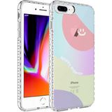 Zipax Apple iPhone 8 Plus Kılıf Airbag Kenarlı Renkli Desenli Silikon Elegans Kapak