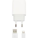 Zipax Apple iPhone Uyumlu 7 Plus Şarj Aleti NEW-C72 2.1A Hızlı Lightning Şarj Cihazı - Beyaz