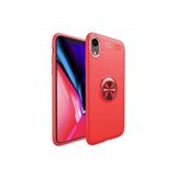 Zipax Apple Iphone Xr Kılıf Ravel Yüzüklü Silikon Kapak + Kablo Koruyucu + Ekran Koruyucu