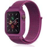 Zipax Apple Watch 40 mm Hasırlı Cırtcırtlı Kasalı Kordon 2/3/4/5/6/7/8 Azn-Kasalı