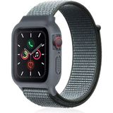 Zipax Apple Watch 41 mm Hasırlı Cırtcırtlı Kasalı Kordon 2/3/4/5/6/7/8 Azn-Kasalı