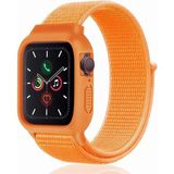 Zipax Apple Watch 44 mm Hasırlı Cırtcırtlı Kasalı Kordon 2/3/4/5/6/7/8 Azn-Kasalı