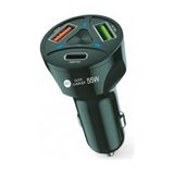Zipax Casper Via A40 İle Uyumlu E30 Plus E4 F20 Araç Şarj Aleti Başlığı 55W Pd+2Xusb Cr10