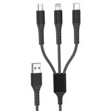 Zipax Casper Via P2 İle Uyumlu V4 V5 V8 V8C V9 Şarj Kablosu 3İn1 66W Sz Cl99 Siyah