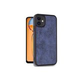 Zipax Galaxy A05 İle Uyumlu Kılıf Deri Görünüm Silikon Kapak Azn Aras Lacivert