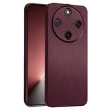 Zipax Huawei Honor Magic 8 Lite ile Uyumlu Kılıf, Deri Görünümlü Silikon, Mürdüm