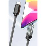 Zipax Huawei Nova 12 12 Lite 12 Pro 12İ 12S 100W Dijital Type-C Şarj Data Kablosu Ear-Ec189-Cc