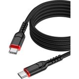 Zipax Ipad Pro Air 4 11 12.9 13 Mini 6 7 Air 4 5 Type-C Pd 60W Hızlı Şarj Data Kablosu 2 Metre HOC-X59-2M - Hoc-X59-CC2M Siyah