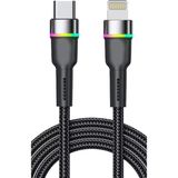 Zipax Iphone 13 - 13 Pro - 13 Pro Max 35W Pd Ligtning Hızlı Şarj Kablosu Rgb SUBZ-CL16-CL - Subz-CL16-CL Siyah