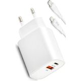 Zipax Iphone 13 - 13 Pro - 13 Pro Max 38W USB / Pd Ligtning Hızlı Şarj Aleti SUBZ-SG78 - Subz-SG78 Beyaz