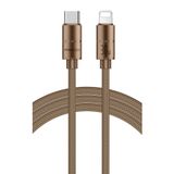 Zipax iPhone 13, 13 Pro, 13 Pro Max ile Uyumlu Lightning Şarj Data Kablosu, 30W, Kahverengi