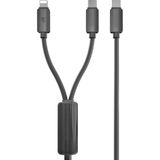 Zipax Iphone 13 - 13 Pro - 13 Pro Max Type-C 60W ve Lightning 30W Şarj Kablosu EAR-IC01-CL - Ear-ıC01-CL Siyah