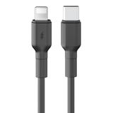 Zipax iPhone 13, 13 Pro, 13 Pro Max Uyumlu 30W Type-C to Lightning Hızlı Şarj Data Kablosu, 1 Metre, Siyah