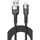 Zipax Iphone 14 - 14 Pro - 14 Pro Max Ligtning 6A Hızlı Şarj Kablosu Rgb SUBZ-CL83-AL - Subz-CL83-AL Siyah
