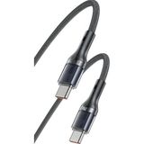 Zipax iPhone 15 16 16E 17 Pro Max Plus 240W Type-C Hızlı Şarj Data Kablosu NF-CA166-CC - Azun-Ca166-CC Siyah