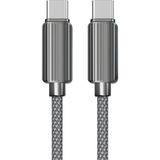 Zipax iPhone 15 16 16E 17 Pro Max Plus Hasırlı 60W Type-C Pd Şarj Data Kablosu EAR-EC188-CC - Ear-Ec188-CC Siyah