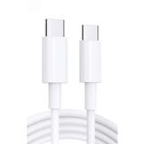 Zipax iPhone 15 16 16e 17 Pro Max Plus ile Uyumlu Type-C PD 60W Hızlı Şarj Kablosu, Beyaz