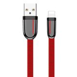 Zipax iPhone 6 7 8 11 12 13 14 X Xs Plus Pro Max ile Uyumlu Lightning Şarj Data Kablosu, 1,2 m, Kumaş Dokuma, Kırmızı