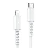 Zipax iPhone 6 7 8 11 12 13 14 X Xs Plus Pro Max ile Uyumlu Type-C Şarj Data Kablosu, 1.2M, 2.4A, Beyaz