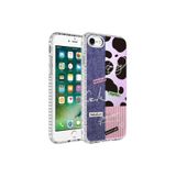Zipax Iphone Se 2020 İle Uyumlu Apple Kılıf Renkli Desenli Silikon Elegans + Kablo Koruyucu Ekran No8